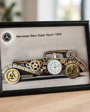 Masina model Mercedes Benz Super Sport 1928 Cod M 712・Cadouri barbati・Mix accesorii・Decoratiune punk birou