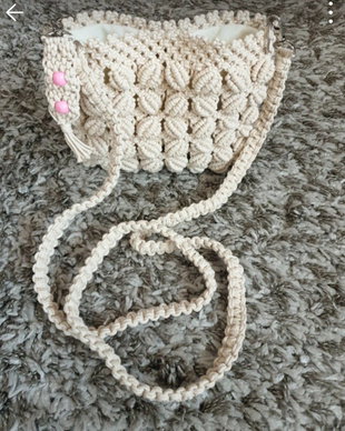 Geanta handmade macrame