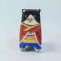 Brosa samurai animal din portelan