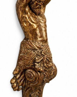 Consola aurie perete Atlant