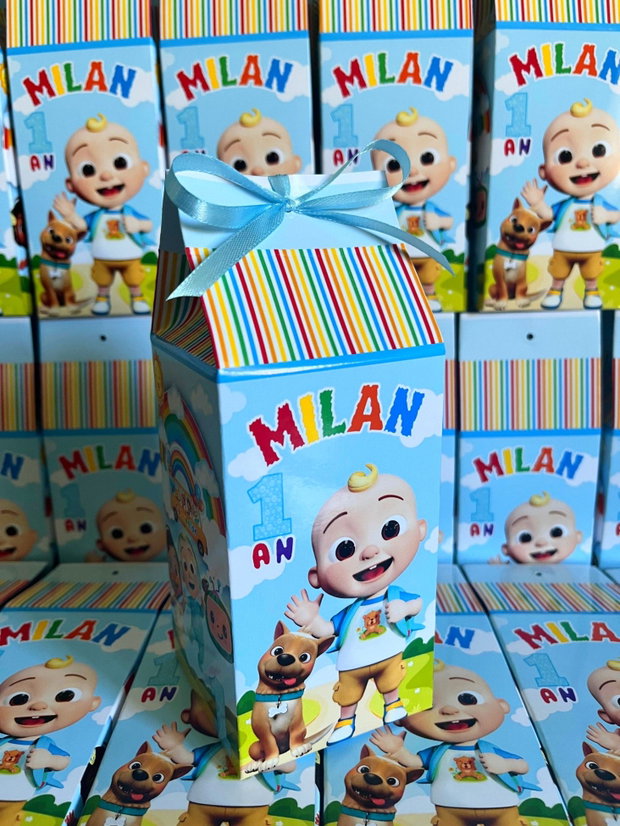 Cutii pentru dulciuri Cocomelon personalizate
