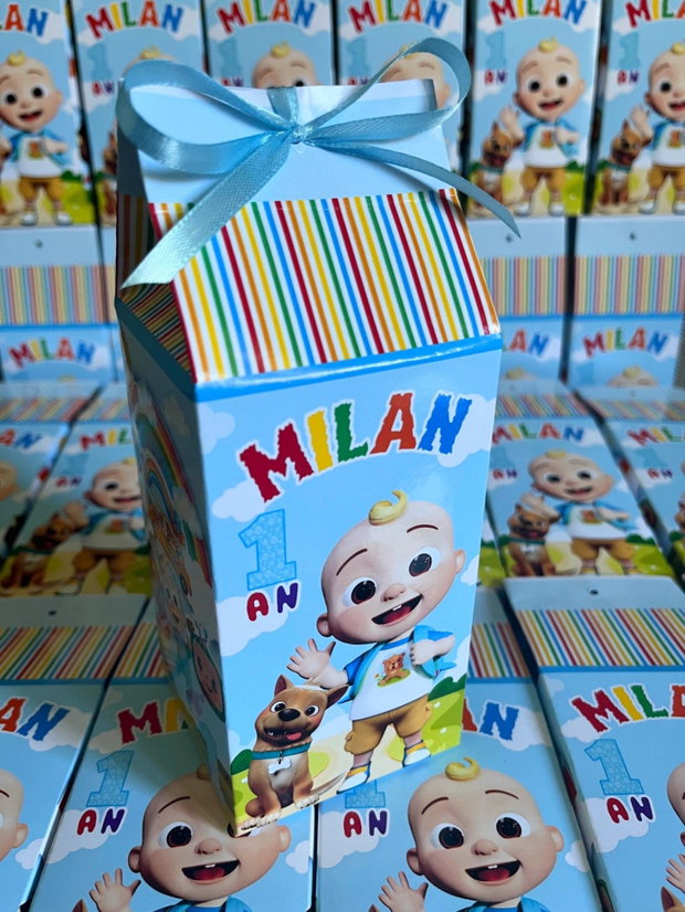 Cutii pentru dulciuri Cocomelon personalizate