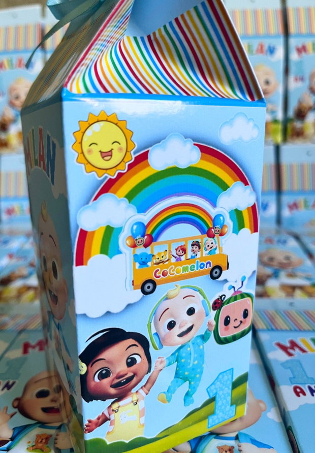 Cutii pentru dulciuri Cocomelon personalizate