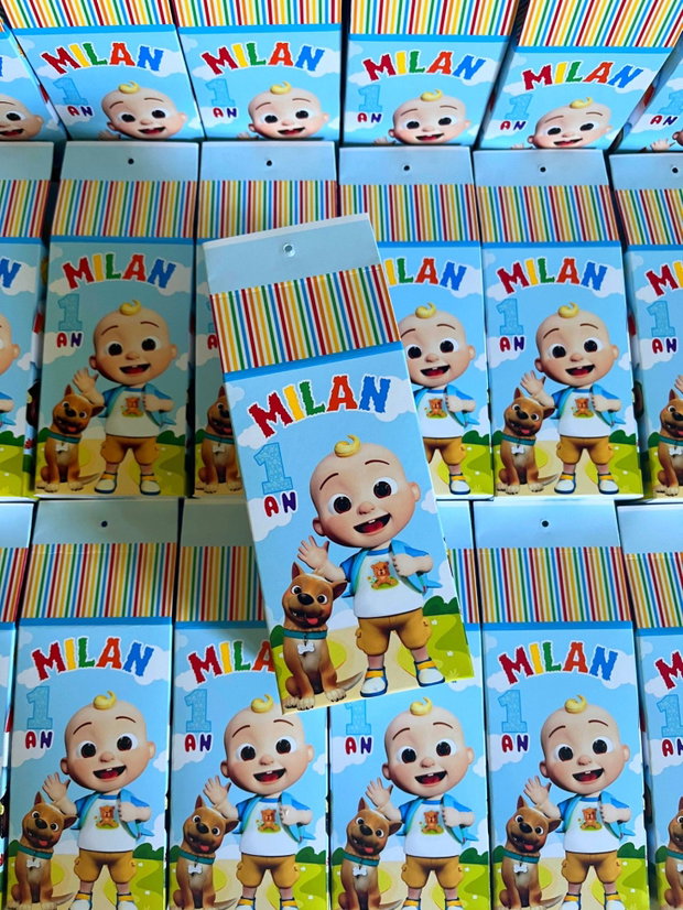 Cutii pentru dulciuri Cocomelon personalizate