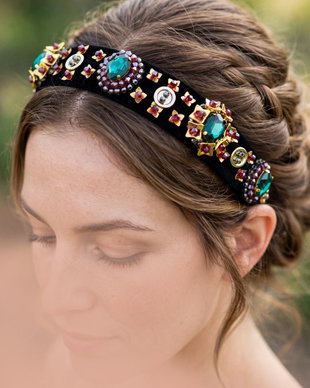 Coronita unicat brodata cu margele, Diadema, Coronita cu cristale, Accesoriu pentru par, Coronita eleganta, Tiara