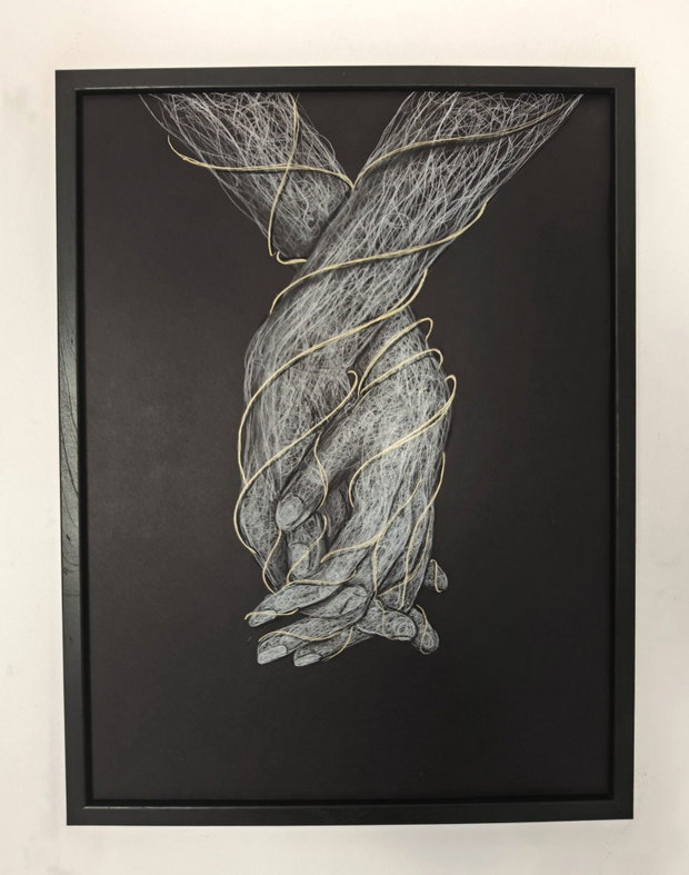 Tablou ilustratie "Golden Bonds"