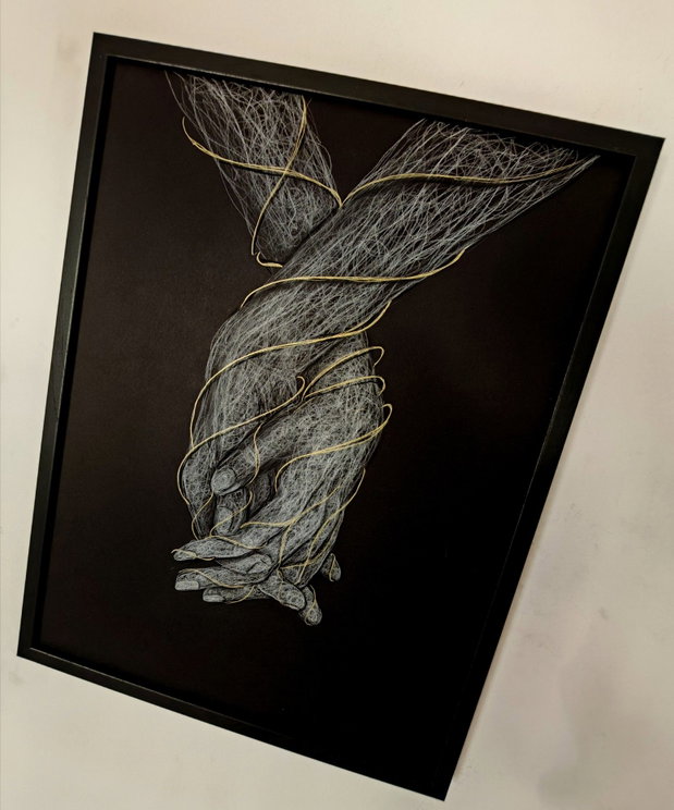 Tablou ilustratie "Golden Bonds"