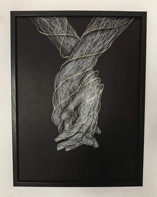 Tablou ilustratie "Golden Bonds"