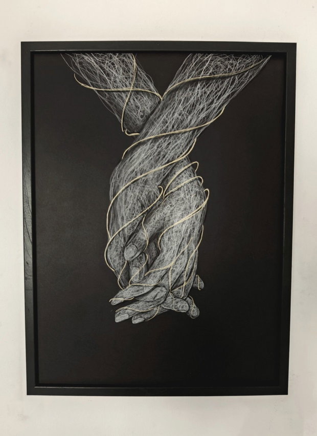 Tablou ilustratie "Golden Bonds"