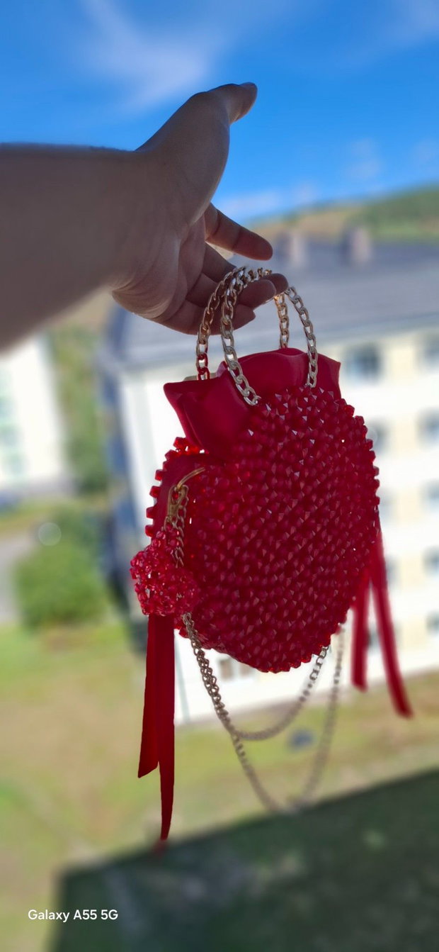 Poșetă handmade din mărgele