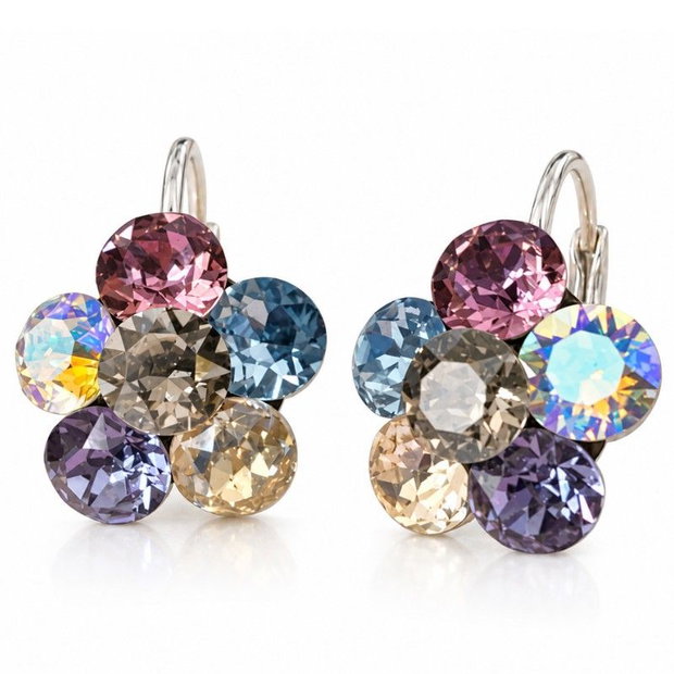 Cercei handmade Chaton Flower - Argint 925