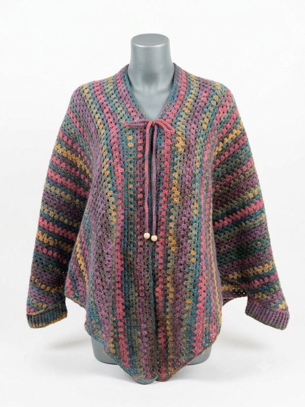 Poncho crosetat manual