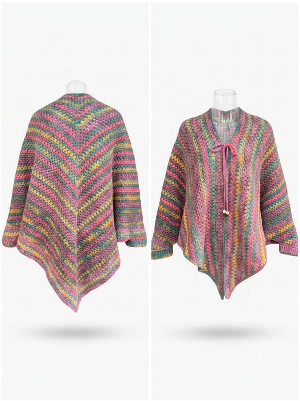 Poncho crosetat manual