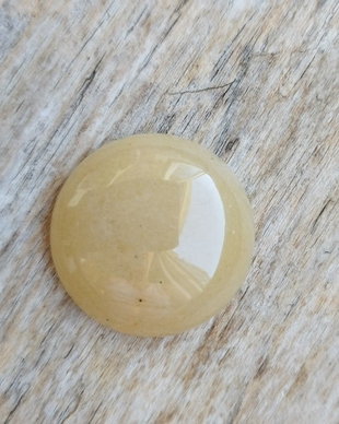 Cabochon aventurin galben, 25 mm