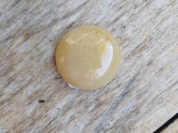 Cabochon aventurin galben, 25 mm
