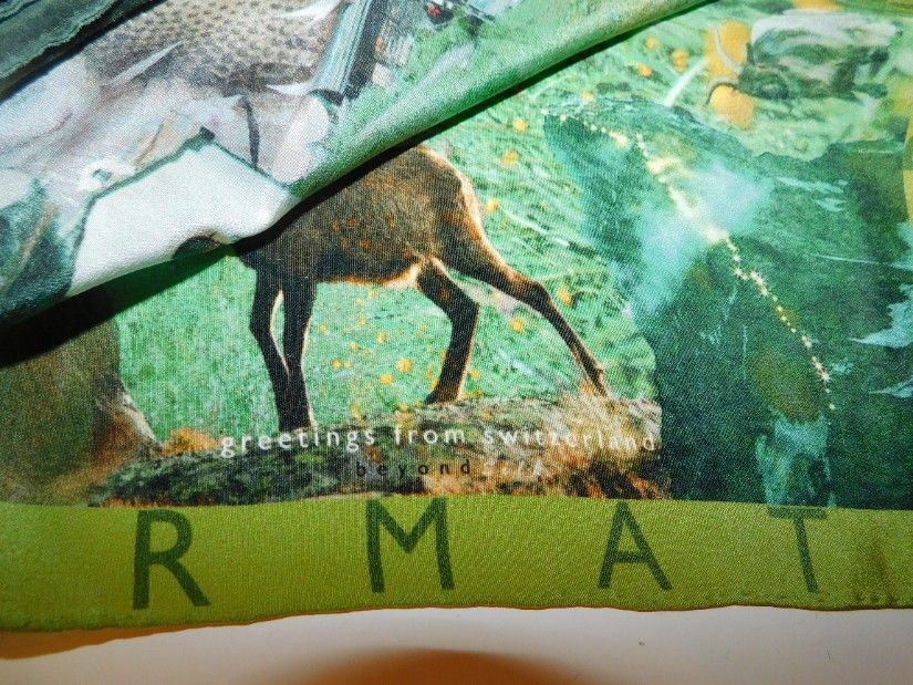 Esarfa noua matase naturala Elvetia, manusi noi piele asortate