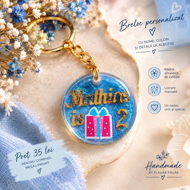 Breloc personalizat handmade
