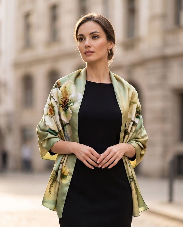 Eșarfă/Șal Luxury Flowers