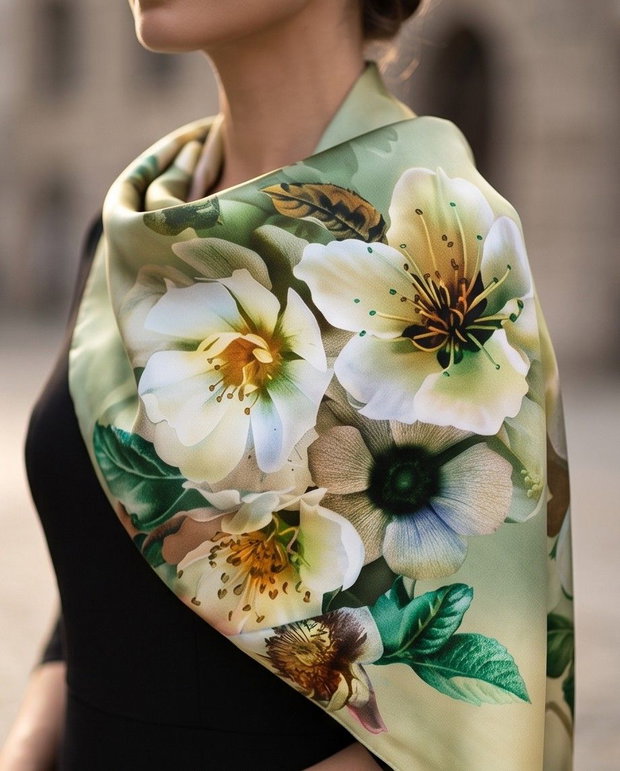 Eșarfă/Șal Luxury Flowers