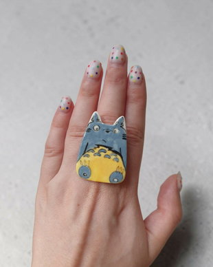 Inel totoro portelan