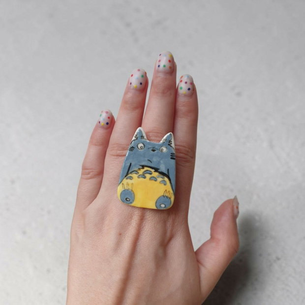 Inel totoro portelan