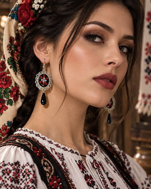Cercei motiv popular traditional 02487