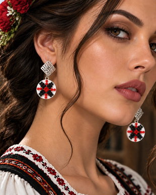 Cercei motiv popular traditional 02482