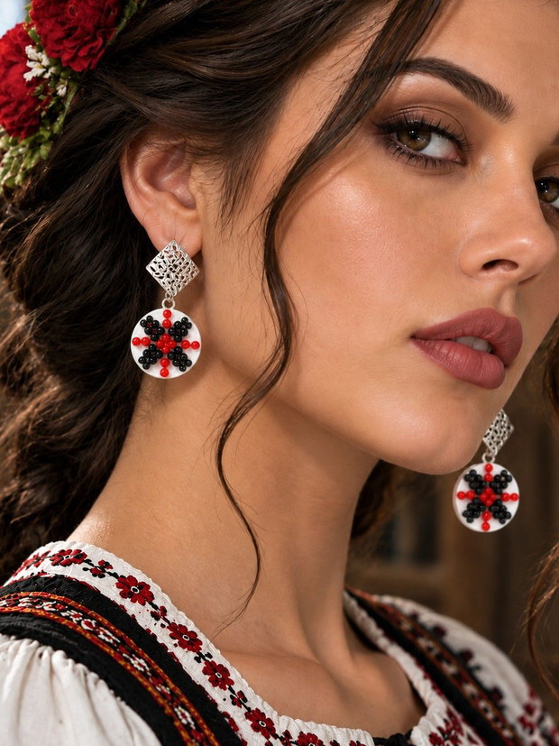 Cercei motiv popular traditional 02482