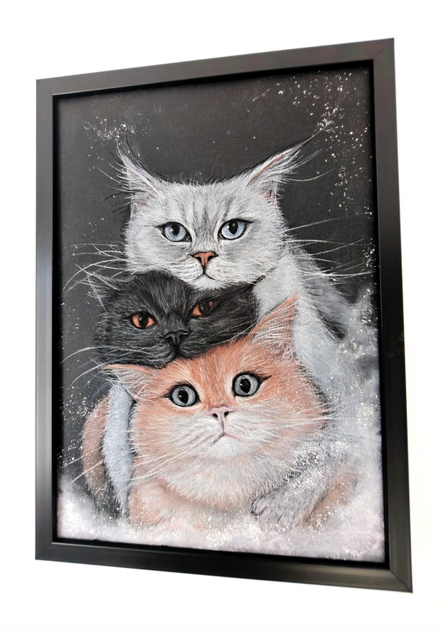 Tablou ilustratie "Whisker Trio"