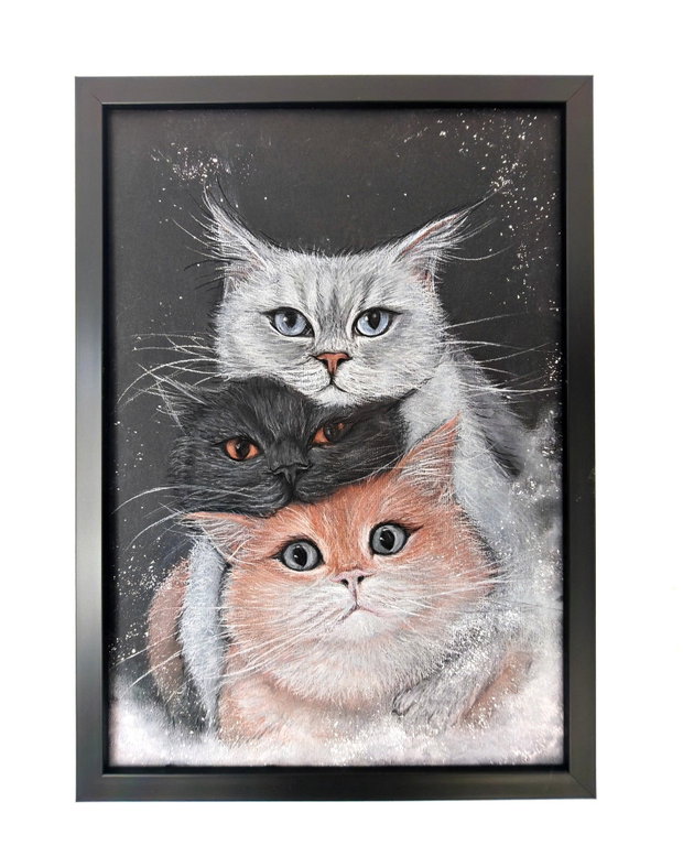 Tablou ilustratie "Whisker Trio"