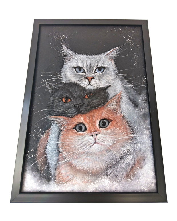 Tablou ilustratie "Whisker Trio"