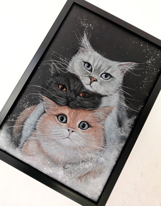 Tablou ilustratie "Whisker Trio"