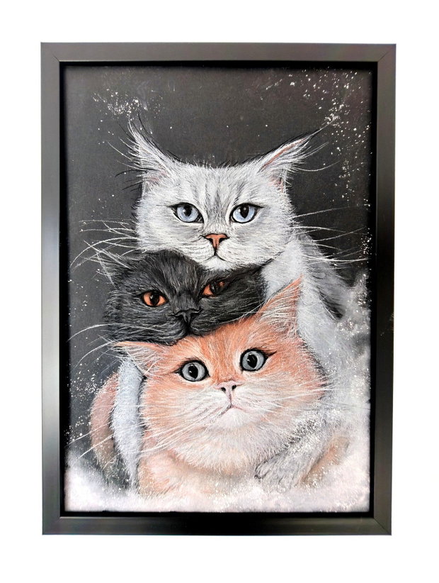 Tablou ilustratie "Whisker Trio"