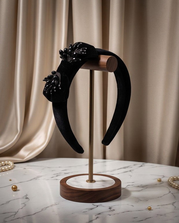 Bentiță - Black Precious Bow