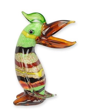 Pasăre-figurina din sticla Murano