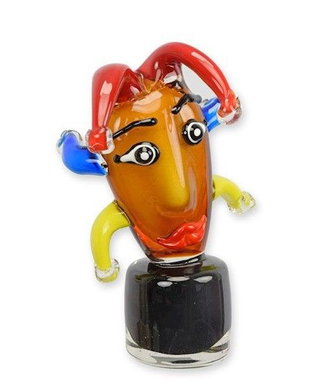 Cap de bufon-figurina din sticla Murano