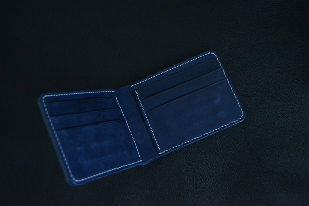 Portofel din piele naturala Clasic long ,lucrat integral manual