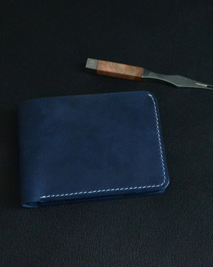 Portofel din piele naturala Clasic long ,lucrat integral manual