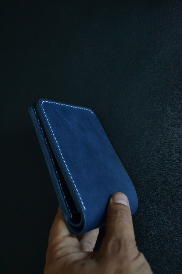 Portofel din piele naturala Clasic long ,lucrat integral manual