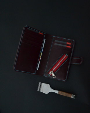 Portofel Dama din piele naturala lucrat integral manual