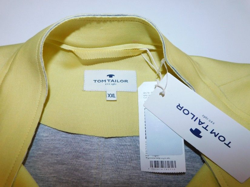 TOM TAILOR, mantou nou, etichete atasate, deosebit, masura 50 - 52