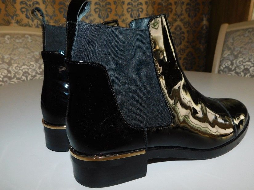 HOGL botine noi piele lac, masura 41 , spectaculoase, elegante, deosebite