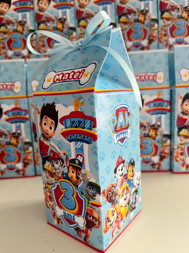 Cutii tematice Paw Patrol personalizate