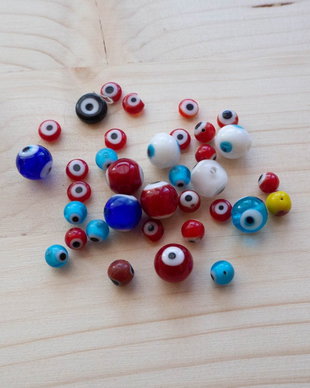 Mărgele Evil eye mix culori și dimensiuni