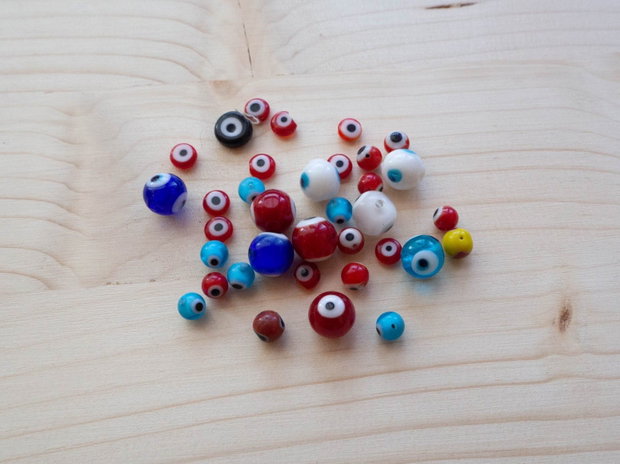 Mărgele Evil eye mix culori și dimensiuni