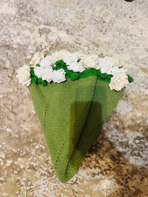 Buchet , paturica crosetat