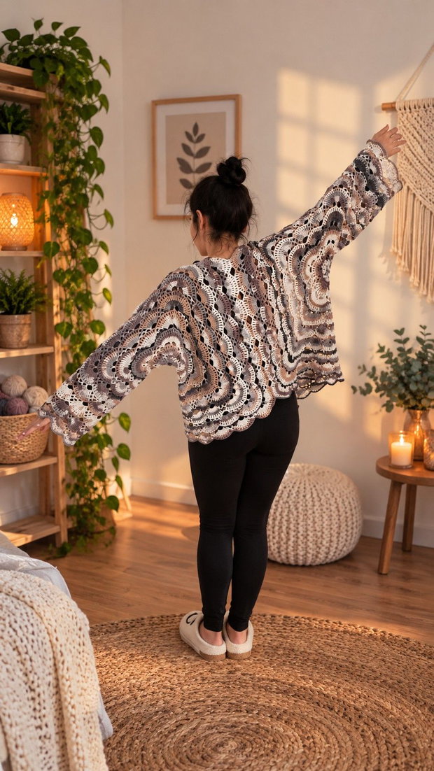 Cardigan Jacheta Cafea cu lapte