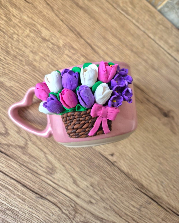 Cani handmade cu model din lut polimeric
