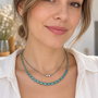 Colier dublu Turquoise Hearts