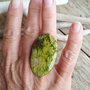 Inel reglabil opal verde